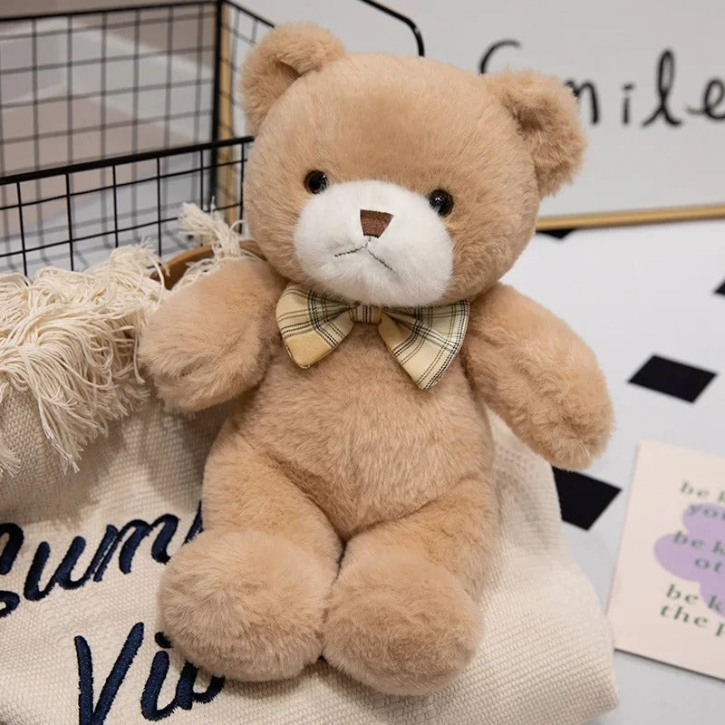 ours en peluche ultra doux beige