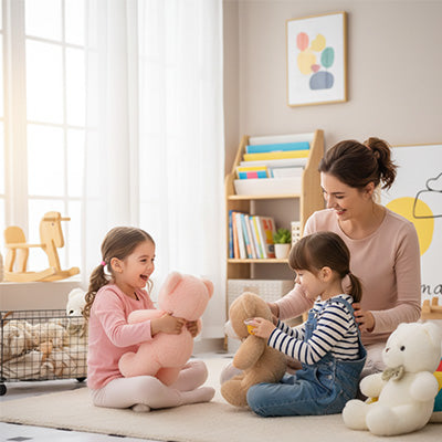 ours en peluche ultra doux maman enfants