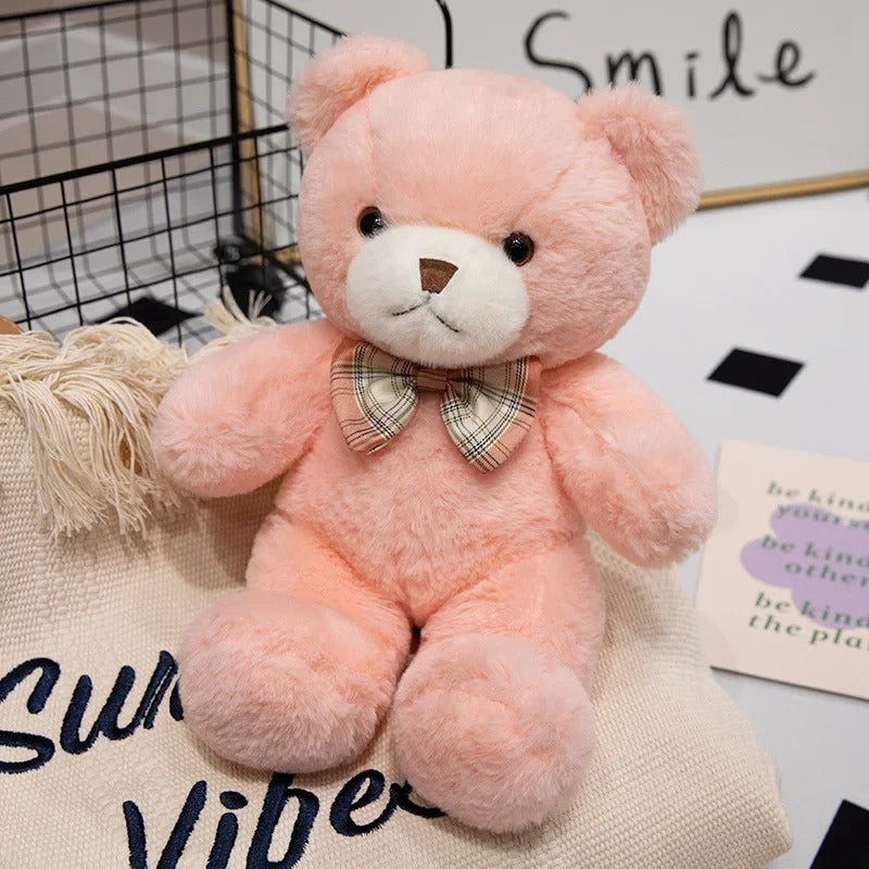 ours en peluche ultra doux rose