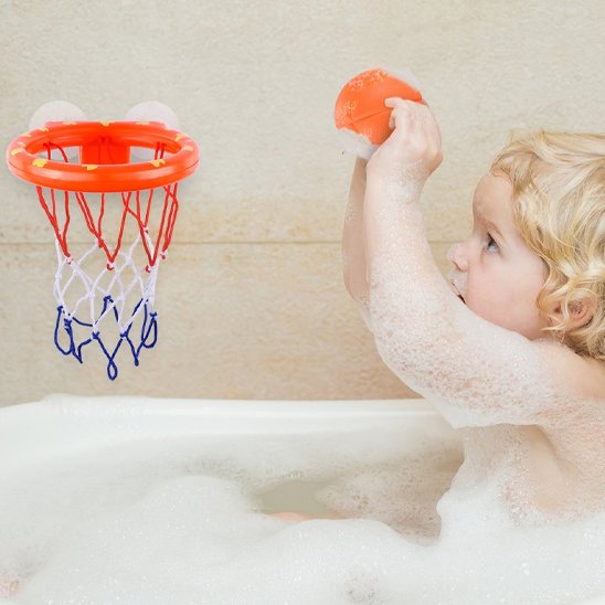 Acunny – Panier De Basket à Ventouse Pour Bain, Piscine, Plage, Jardin – Jouet Interactif Pour Bébé Dès 4 Ans (panda, Chat, Grenouille, Ours, Tigre)
