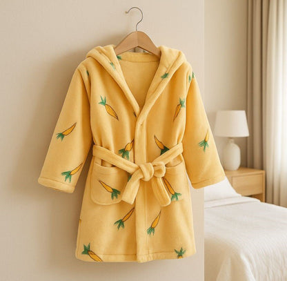 peignoir enfant jaune radis