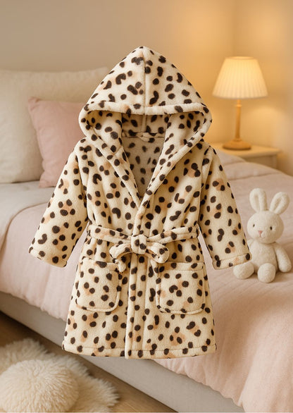 peignoir enfant leopard