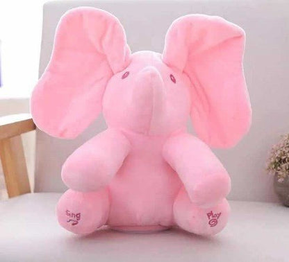 peluche elephant rose
