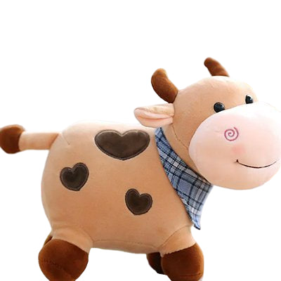 peluche vache doudou bio coton beige