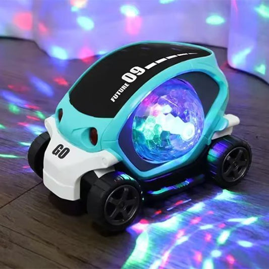 petite voiture jouet lumineuse bleu