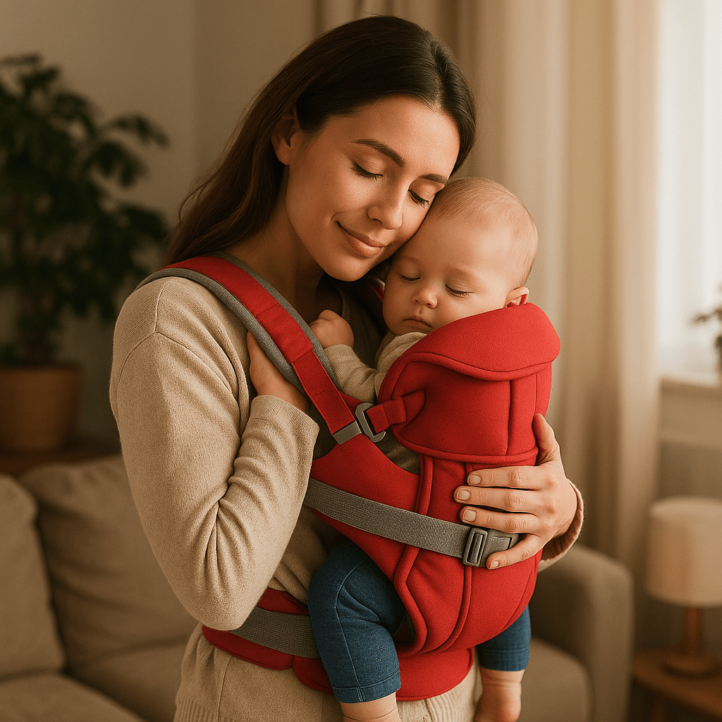 porte bebe portamour rouge