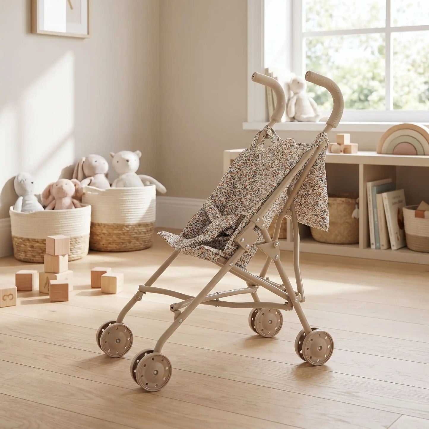 Poussette poupée pliable
