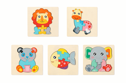 puzzle animaux bébé modèle animaux bois