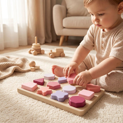 Puzzle bébé 1 an avec enfant