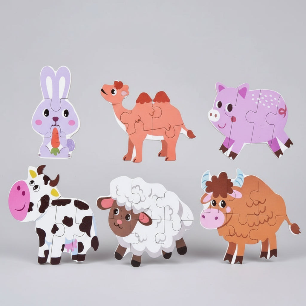 puzzle bébé animaux ferme coloré