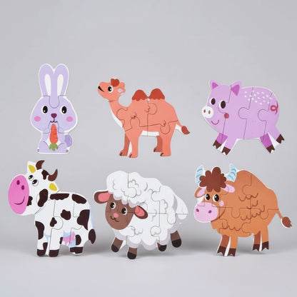 puzzle bébé animaux ferme coloré