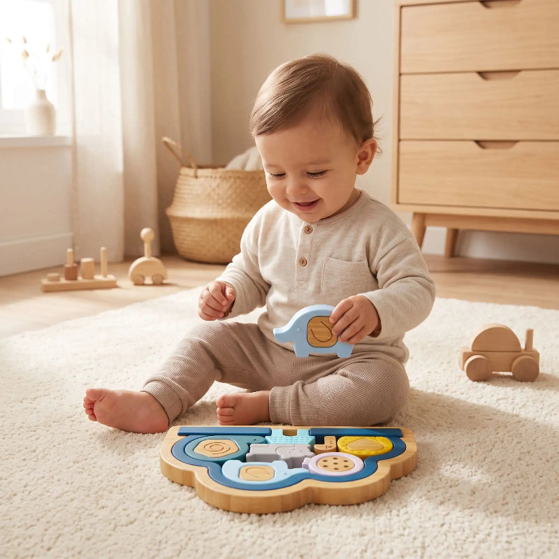 Puzzle bébé bois jeu éveil