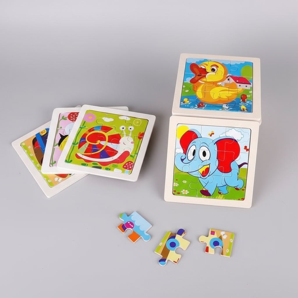 puzzle bebe éveil colore dans la bibliothéque