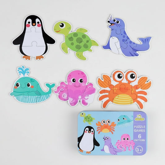 puzzle bébé océan montessori bois