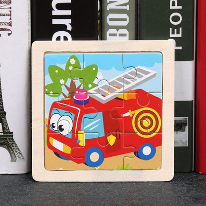 puzzle bébé sensoriel camion pompier
