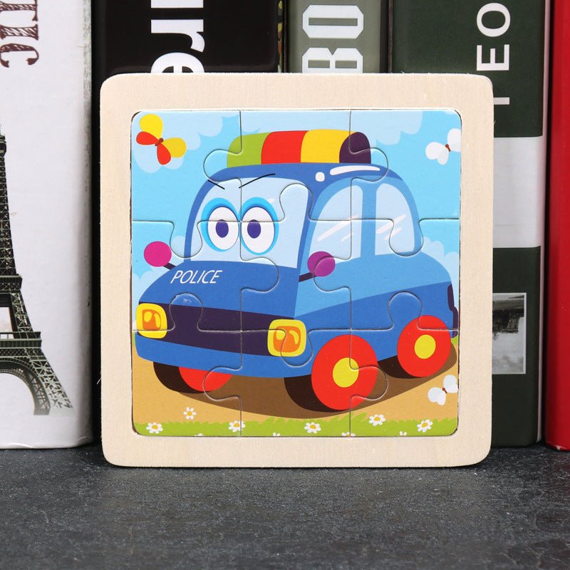 puzzle bébé sensoriel  voiture de police