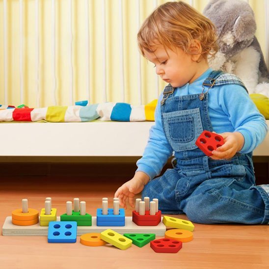 puzzle bois artisanal éducatif avec petit