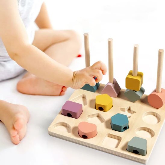 puzzle encastrement bébé motricité fine
