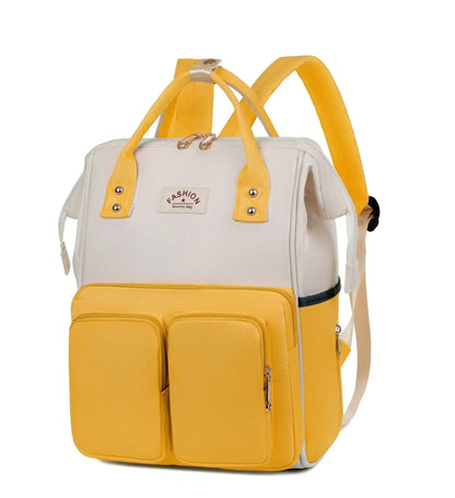 sac a langer couleurs jaune et blanc