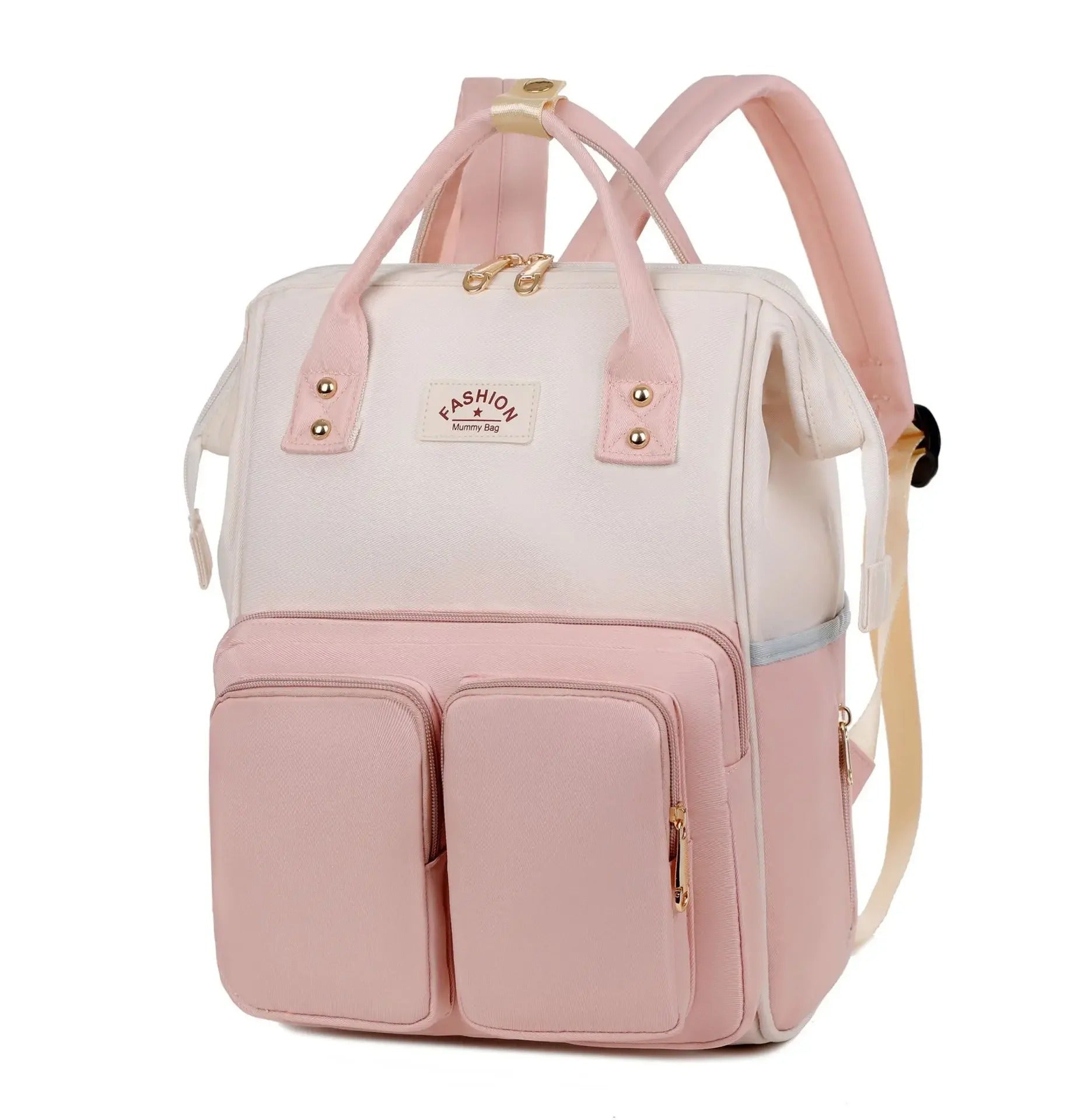 sac a langer  couleurs rose et blanc