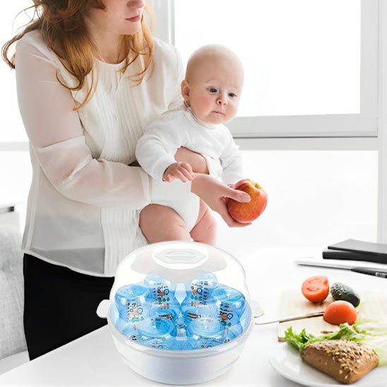 sterilisateur biberon dans la cuisine