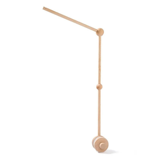 Support mobile bébé bois naturel droit