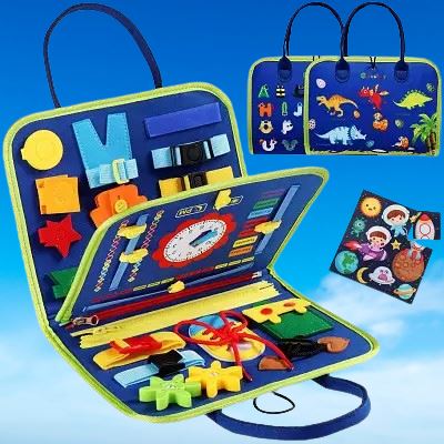 Tableau d'Activité Montessori - MontessoriBoard™ - Dinosaure - Joujoux Bebe