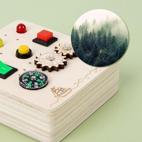 Tableau Montessori - BusyBoardCircuit™ - Boussole - Joujoux Bebe