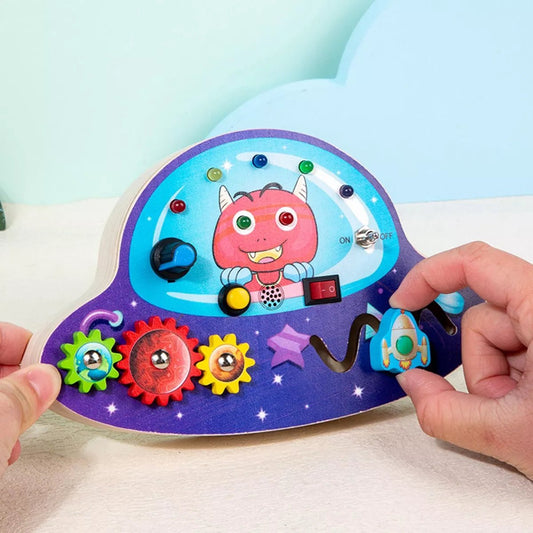 Tableau Montessori - BusyBoardCircuit™ - OVNI - Joujoux Bebe