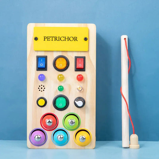 Tableau Montessori - BusyBoardCircuit™ - Pêche - Joujoux Bebe