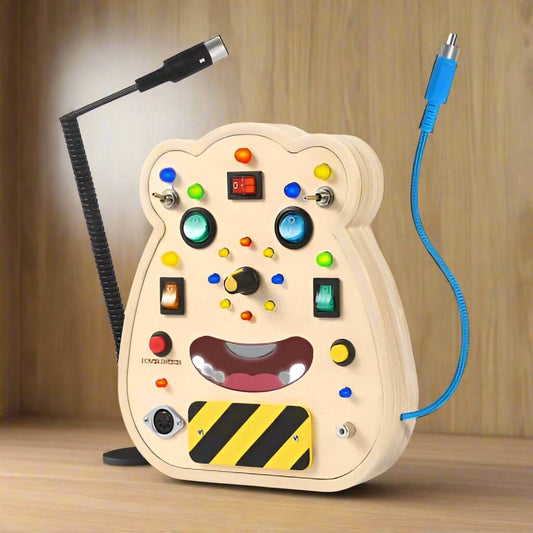 Tableau Montessori - BusyBoardCircuit™ - Visage - Joujoux Bebe