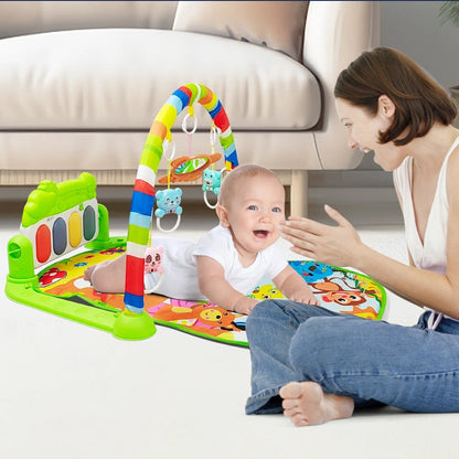 tapis d’éveil éducatif bébé nature