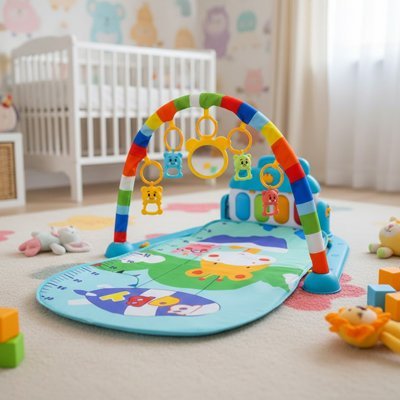 Tapis d'éveil bébé dans la chambre de enfant