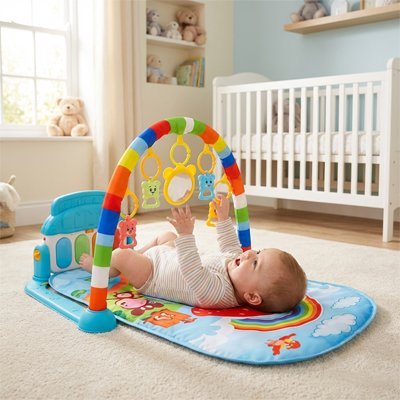 Tapis d'éveil bébé amuse garçon