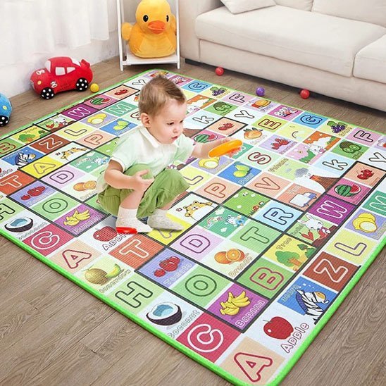 tapis d'éveil coloré éveil et motricité avec bébé