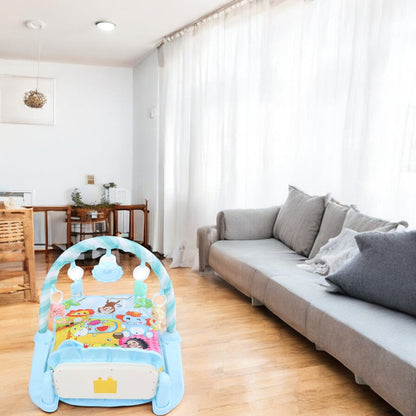Tapis d’Éveil - KiddoMat™ - Paradis Animalier Bleu - Joujoux Bebe
