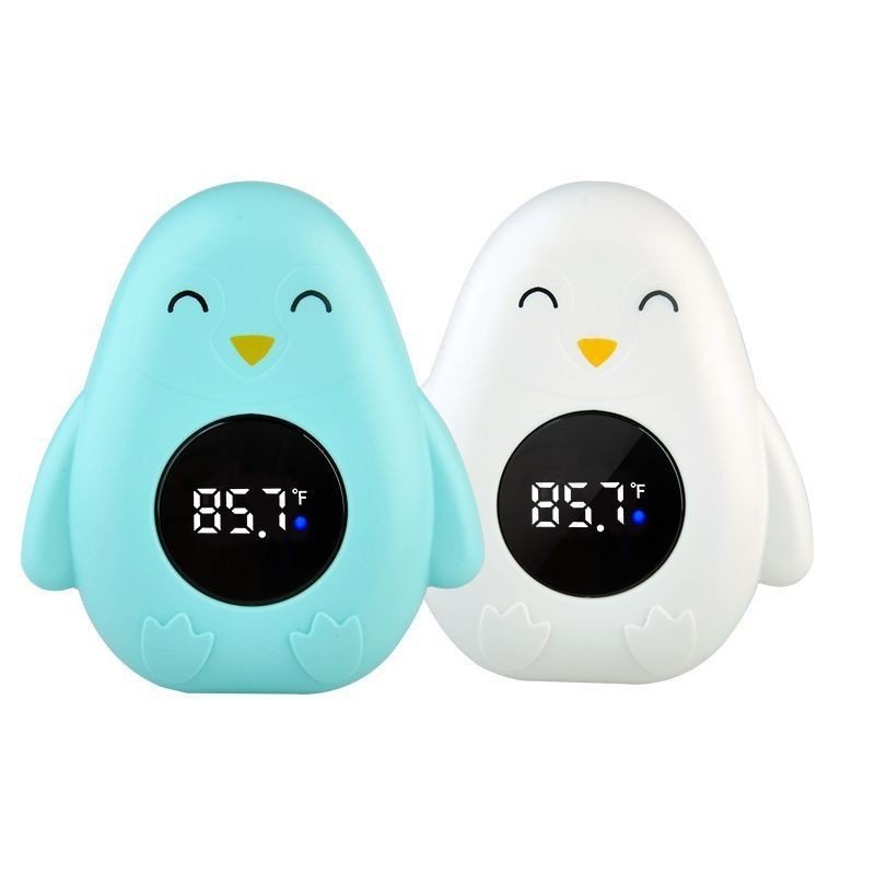 thermometre bain bebe aquamimi pingouin blanc vert