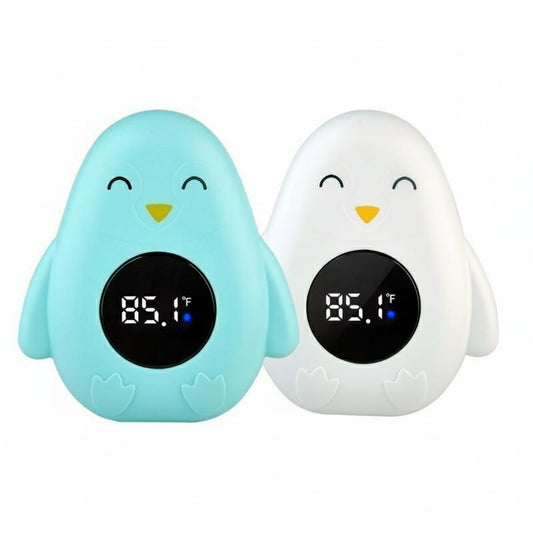 thermometre bain bebe aquamimi pingouin blanc vert