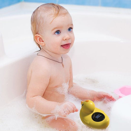thermometre bain bebe le canard avec bebe