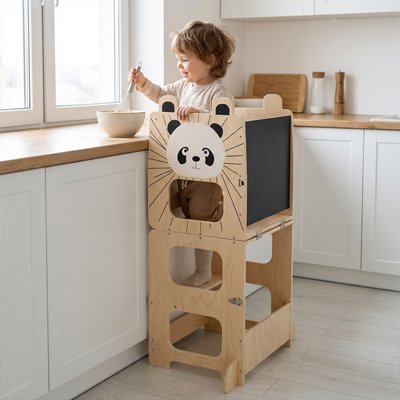 Tour d'apprentissage montessori panda​  rend bébé autonom