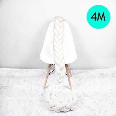 tresse de lit bebe blanche 4 metre