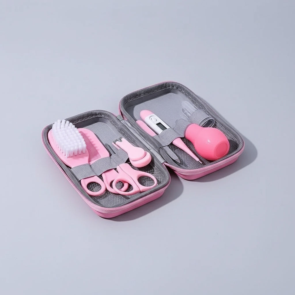 trousse de toilette bebe rose