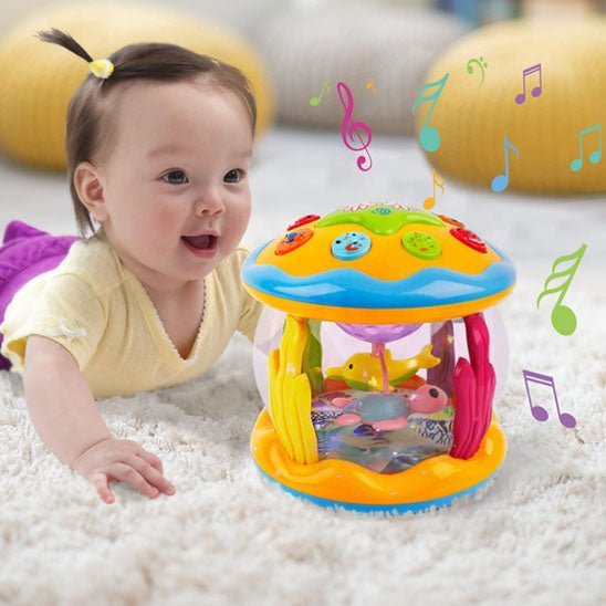veilleuse musicale bebe oceanique avec petite fille