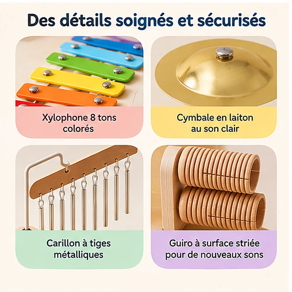 xylophone bois détails instruments et percussions